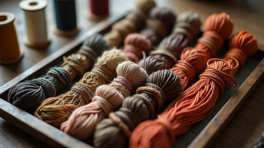 A collection of antique Kumihimo cords.