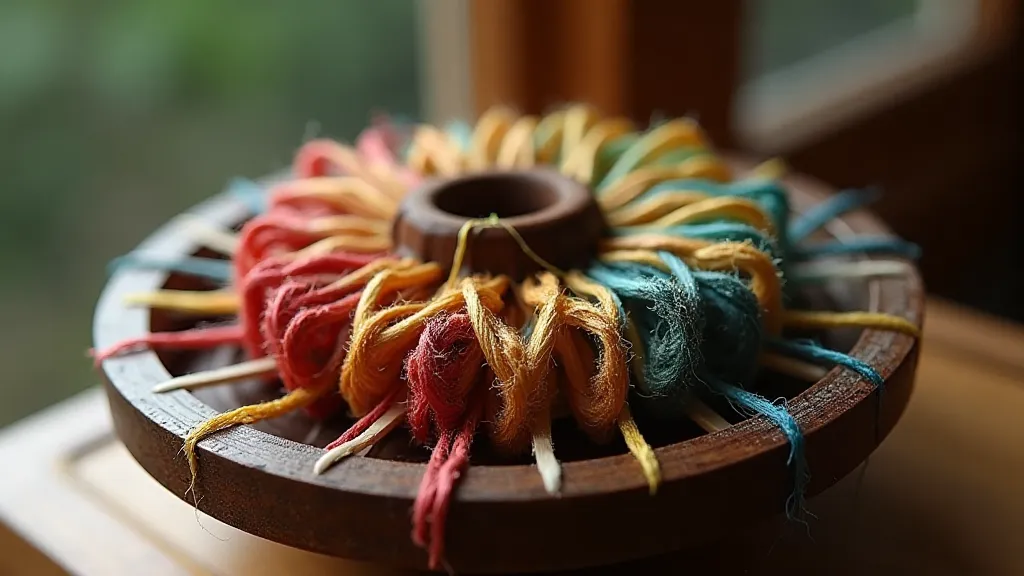 Traditional Kumihimo braiding disc