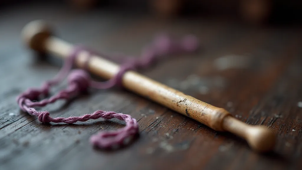 Vintage Kumihimo braiding needle