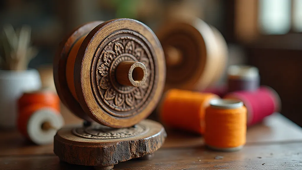 Vintage Kumihimo braiding stand