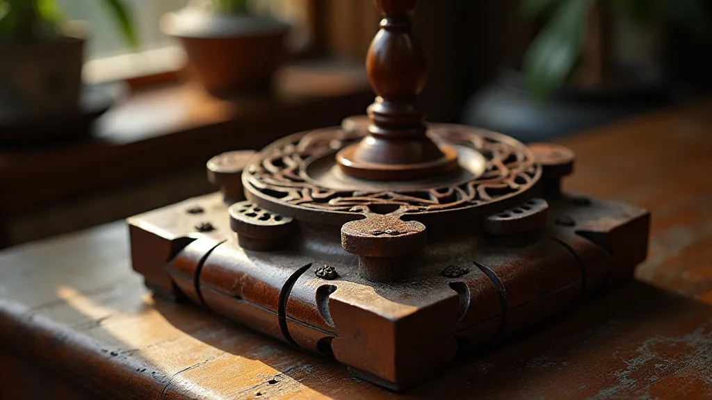 Vintage Kumihimo Braiding Stand