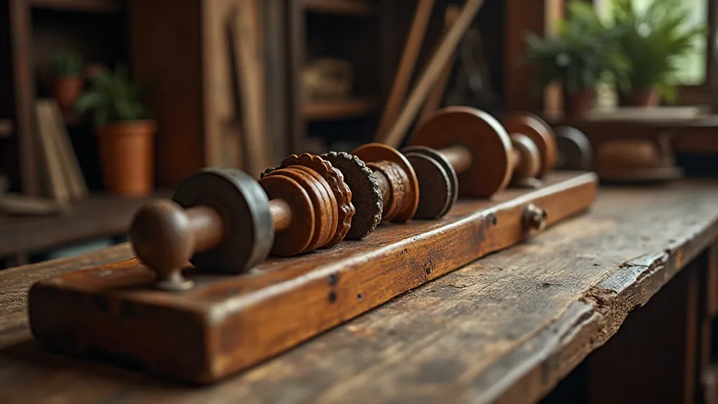 Antique Kumihimo braiding tools